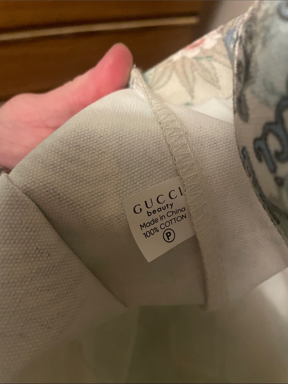 Gucci Floral Tiger Canvas Tote — Cream, Green, Blue - Picture 5 of 17